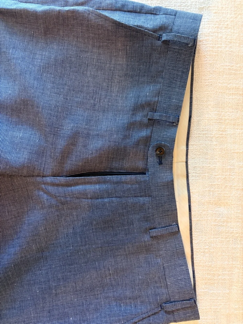 Men's Light Blue Textured Perry Ellis Suit